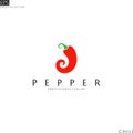Chili pepper. Logo template Royalty Free Stock Photo